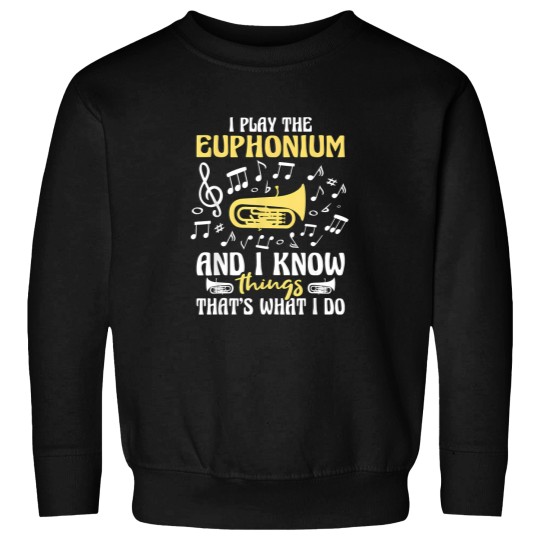 Discover I Play The Euphonium And I Know Things Euphoniumist Brass Sweatshirts