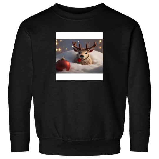 Discover Cute Christmas Reindeer Design Sweatshirts