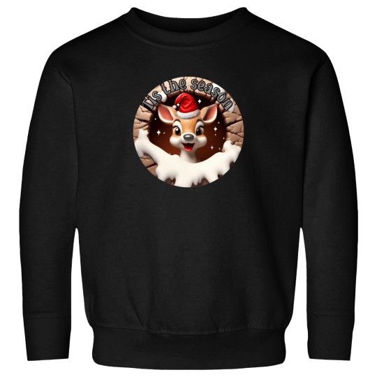 Discover 3D Christmas Deer Broken Wall Sweatshirts