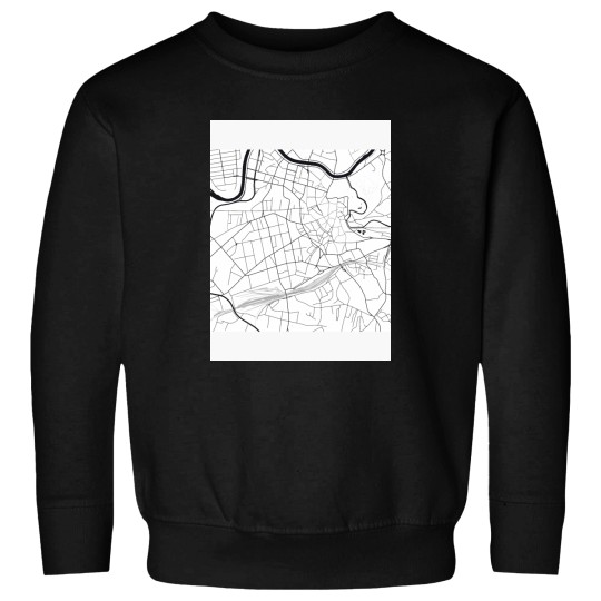 Discover Vilnius Map City MapBlack and White, USA Gift Printable, Modern Map Decor for Office Home Li Sweatshirts