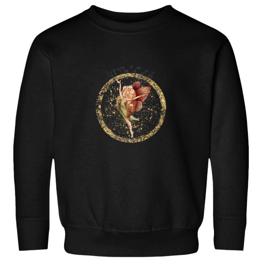 Discover Fairy with blond hair in gold circle Fitted Sweatshirts