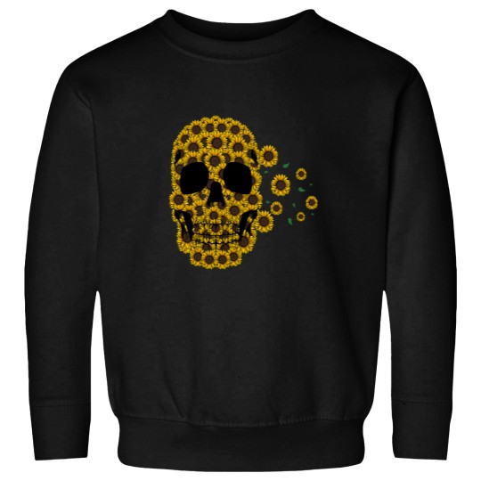 Discover Sunflower Skull Lazy Halloween Costume Cute skeletonss Sweatshirts