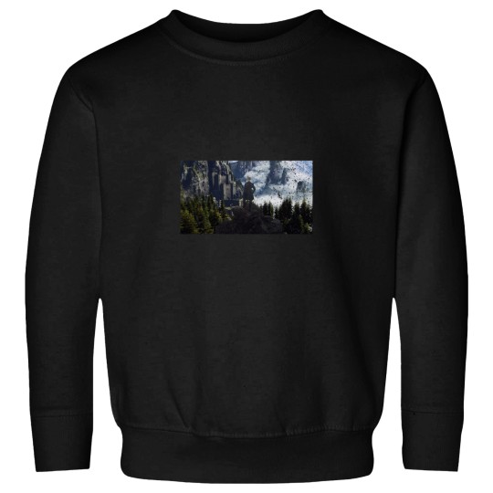 Discover Witcher 3 Kaer Moren Wanderer above the sea fog Sweatshirts