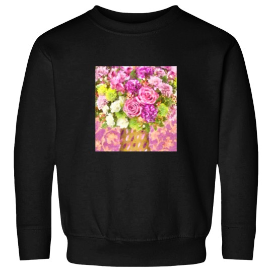 Discover Watercolor Floral Art Bouquet April Showers Sweatshirts
