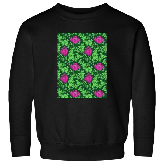 Discover William Morris Anemone, Emerald Green and Fuchsia Sweatshirts