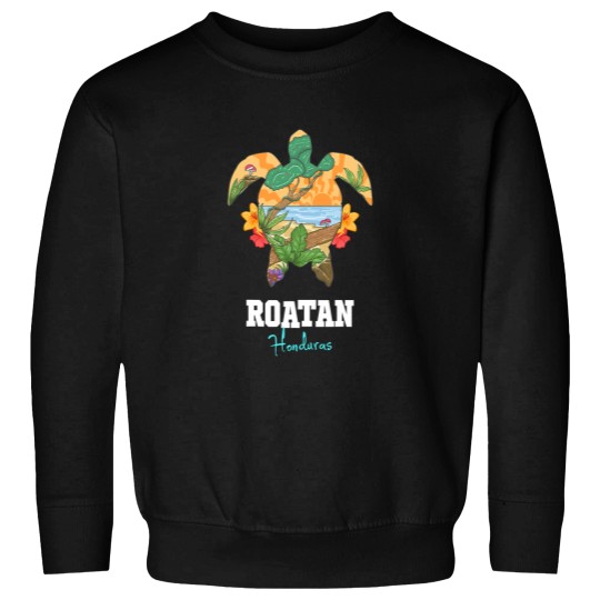 Discover Roatan Bay Islands Honduras Turtle Souvenir Sweatshirts