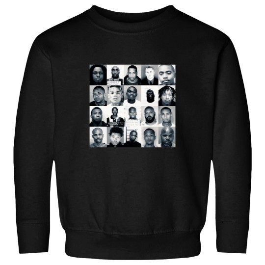 Discover Rappers Mugshots Premium Scoop Sweatshirts