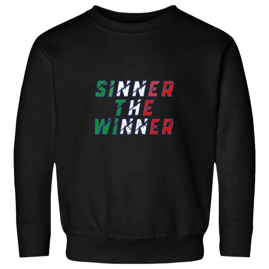 Discover Sinner the winner (Italian flag and azzurro colors) Sweatshirts