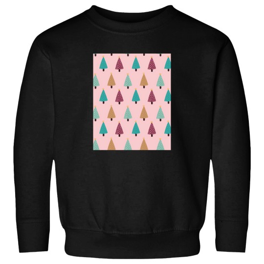 Discover Cute Pink Christmas Tree Pattern Sweatshirts