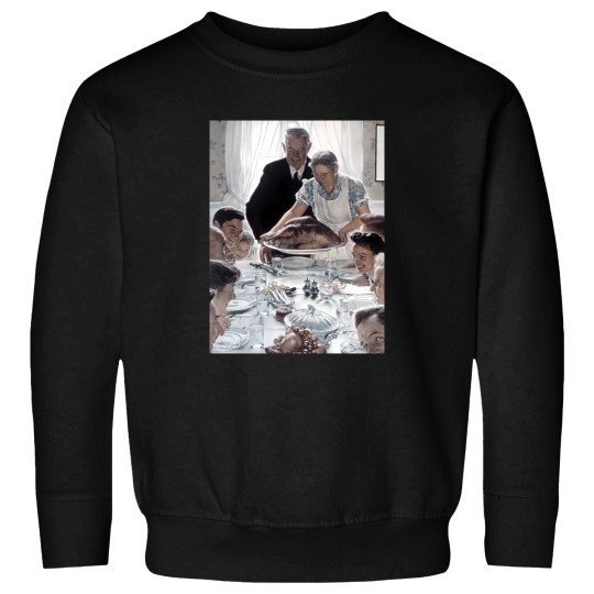 Discover Thanksgiving Dinner By Norman Rockwell 1943 Wholesome Fine Art For The Holidays Sweatshirts