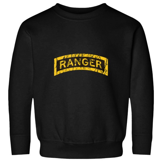 Discover US armyss Ranger Tab Airborne Ranger RLTW Distressed Tank Top Sweatshirts