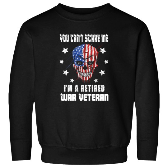 Discover Retired Warss Veteran USA Flag Skull Essential Sweatshirts