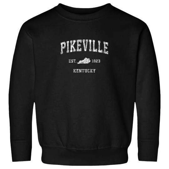 Discover Pikeville Kentucky KY  Athletic Sports Design Sweatshirts
