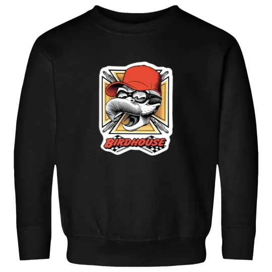 Discover Vintagess Birdhouse Tony Hawk Bird House Hook UPSss Skate Brand Cartoon Hookups HookUps Grim Reape Sweatshirts