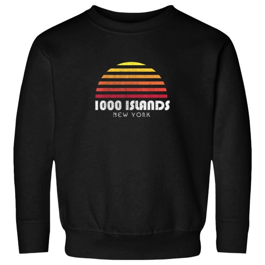 Discover 1000 Islands Sunset Thousand Islands NY Fishing Sweatshirts