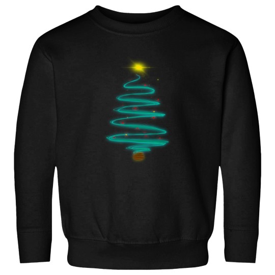 Discover Abstract Glowing Christmas Tree Sweatshirts