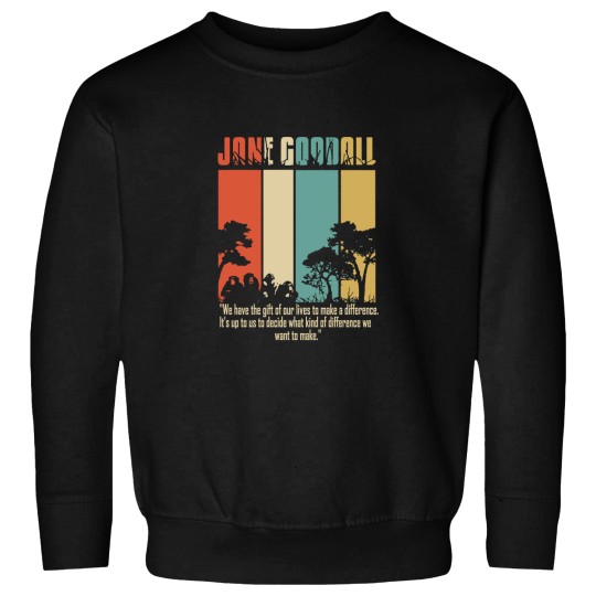 Discover Men_s Cotton Navy Jane Goodall Difference Crew Neck Tops Fashion Tees Sweatshirts