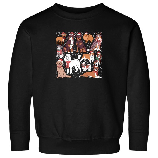 Discover Cute Christmas Dogs Pattern Sweatshirts