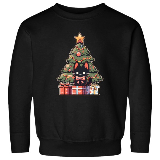 Discover A Meowy Christmas Black Cat Sweatshirts