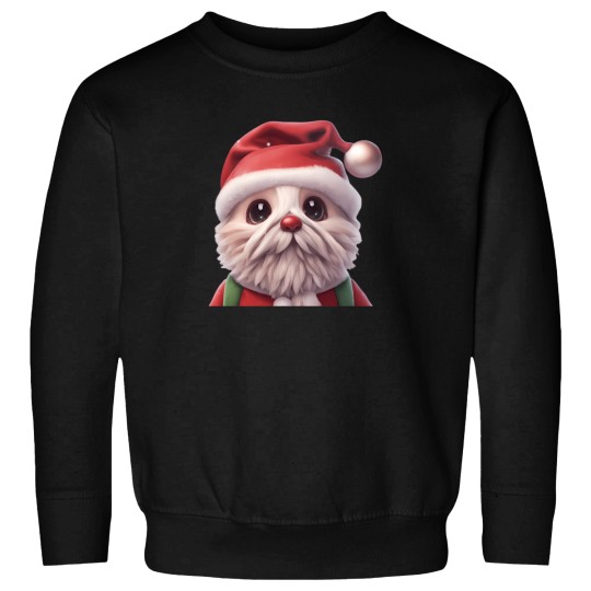 Discover Cute Dog Santa Claus Sweatshirts