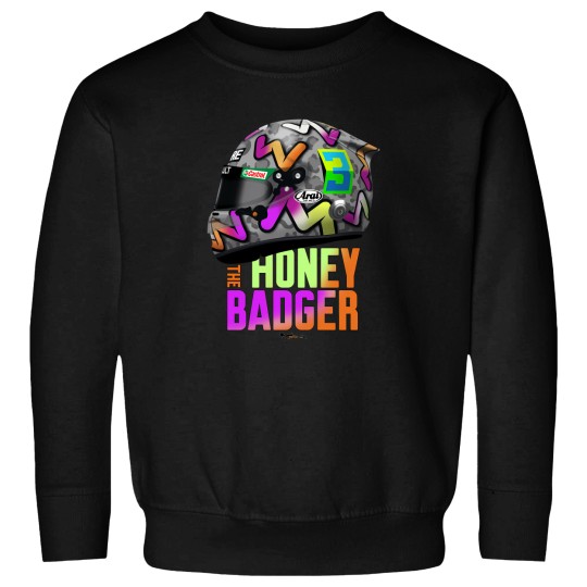 Discover Daniel Ricciardo - 2020 Left Helmet.  Honey Badge Text Sweatshirts