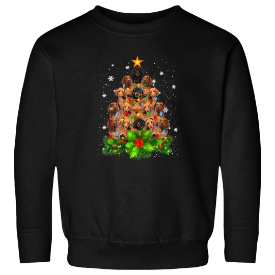 Discover Dachshund Christmas Tree Dachshund Sweatshirts