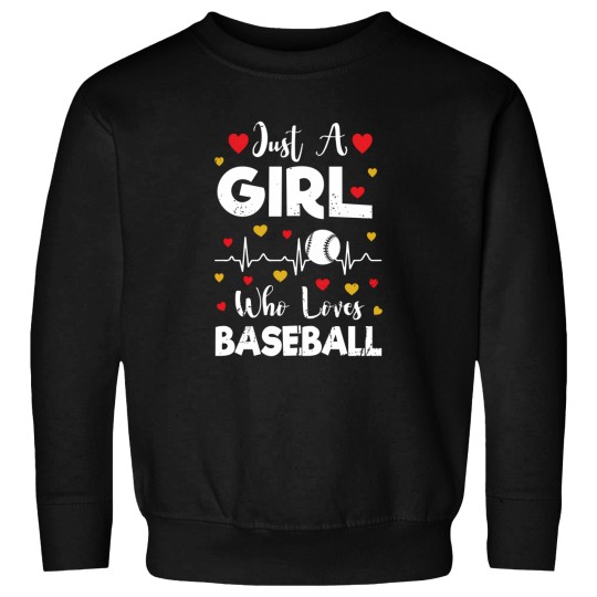 Discover Just A Girl Who Loves Baseball - Baseball Player Lover Sweatshirts