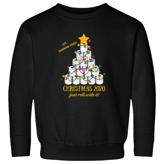 Discover 2020 Funny Quarantine Christmas Toilet Paper Tree Sweatshirts