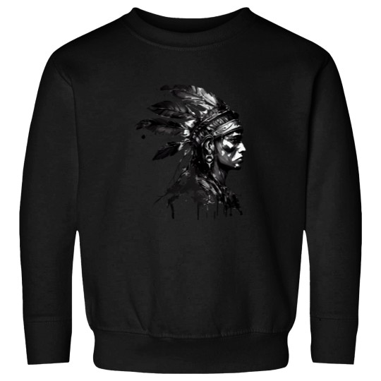 Discover Aztec Warrior in Black Ink Sweatshirts