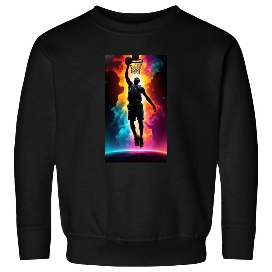 Discover 003 Silhouette Of A Basketball Player Sweatshirts