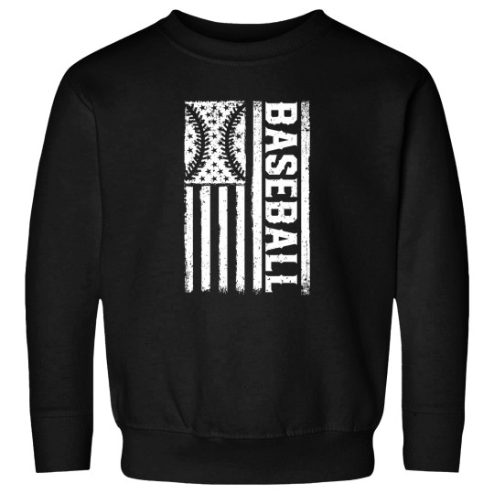 Discover Us Flag Baseball Sweatshirts