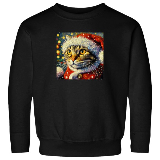Discover Santa Cat- Van Gogh Style Sweatshirts
