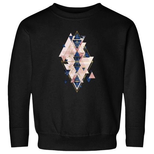 Discover Blush Pink and Navy Geometric Sweatshirts