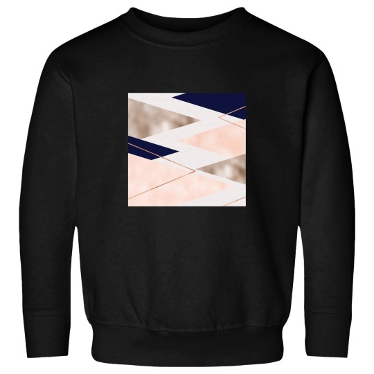 Discover Rose gold french navy geometric Sweatshirts