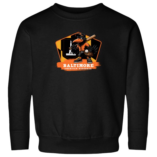 Discover American Baltimore Baseball Mascot Sweatshirt