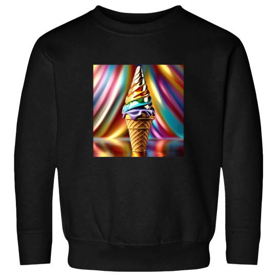 Discover Shimmering Ice Cream Cone Sweatshirts