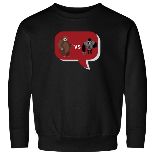 Discover Gorilla Vs Bear Thought Bubble 1388 Sweatshirts