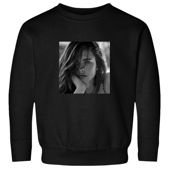 Discover Margaret Qualley Black & White Pop Art Portrait Painting Active Sweatshirts