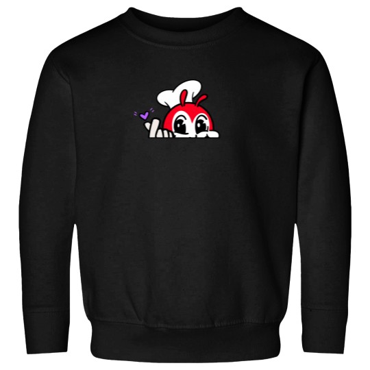 Discover JOLLIBEE PEEKING FINGER HEART FILIPINO Sweatshirts