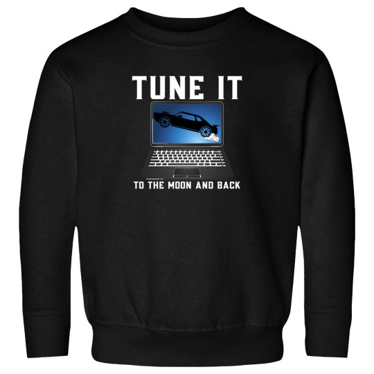 Discover Tune It To The Moon And Back Racing Wheels Up Sweatshirts