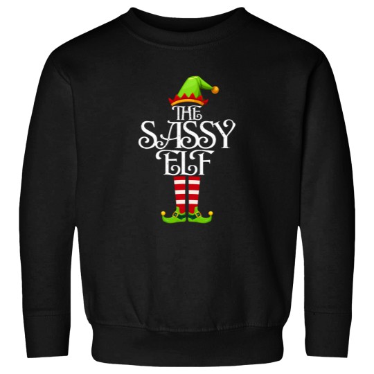 Discover I'M The Sassy Elf Family Matching Christmas Tee Sassy Pajama Sweatshirts