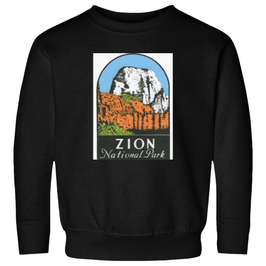 Discover Zion National Park Utah UT State Vintage Travel Decal Sweatshirts