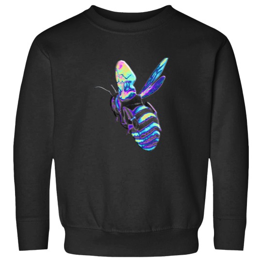 Discover Holographic Blue Bee Sweatshirts