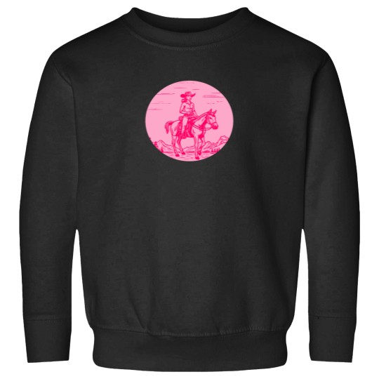 Discover Pink Cowgirlss Neon Wild West Sweatshirts