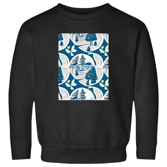 Discover Abstract Toile Design Graphic Sweatshirts