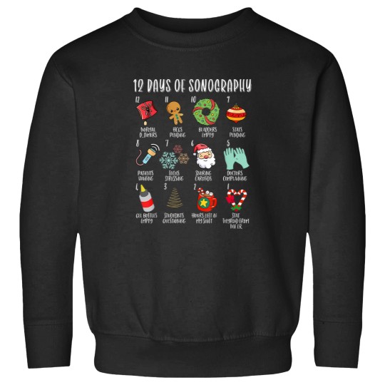 Discover 12 days of christmas sonography ultrasound tech holiday xmas Sweatshirts