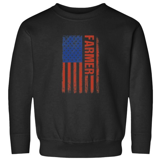 Discover usa flag farmer farm farming ranch tractor agriculture Sweatshirts