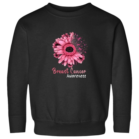 Discover Sunflower Breast Cancer Awareness Pink Ribbon In October T-Shirt Sweatshirts