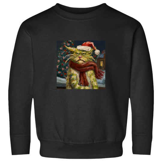 Discover Christmas funny character cat Sweatshirts