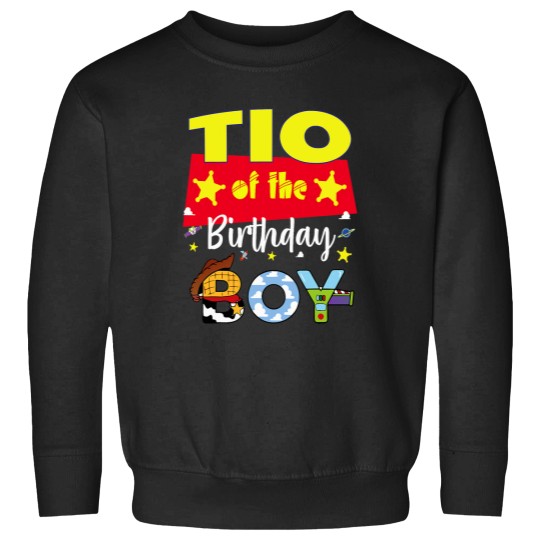 Discover Tio Of The Birthday Boy Toy Familly Matching Story Sweatshirts